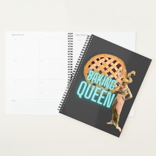 bakkoningin op grijs planner (Display)