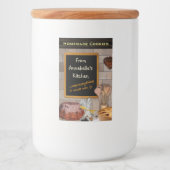  baklabel invoegen jouw naam! voedselcontainer etiket (Voorkant)