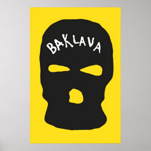Baklava Japans Abstract Bauhaus Formule Modern Poster