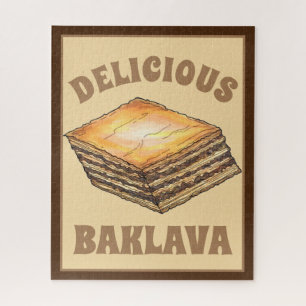 Baklava Sweet Filo Honey Dessert Pastry Greek Food Legpuzzel