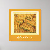 Baklava verpakt Canvas Print (Voorkant)