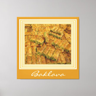 Baklava verpakt Canvas Print