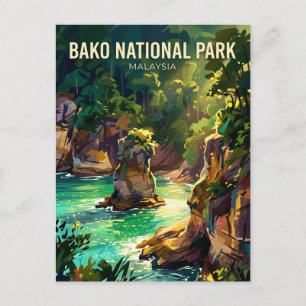 Bako Nationaal Park Maleisië Briefkaart