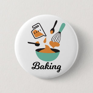 Bakontwerp voor bakkerijen ronde button 5,7 cm