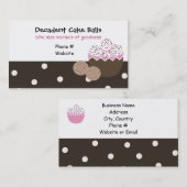 Bakontwerp voor zoeten en behandelingen visitekaartje (Voorkant / Achterkant)