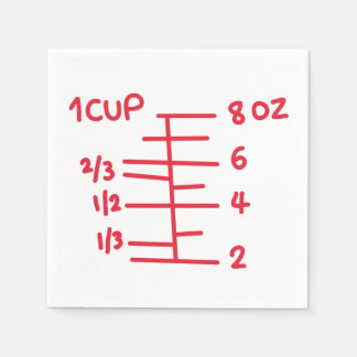 Bakpartij die Beker Napkin meten Servet