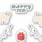 bakra eid-eid mubarak-Happy Eid Sticker (Voorkant)