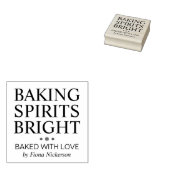 Bakspirit met heldere naam rubberstempel (Gestempeld)