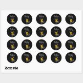 baksteen #4 ronde sticker (Vel)