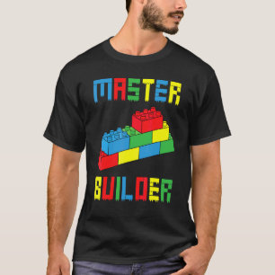 Baksteen Bouwer Blokken Bouwen Meester Bouwer Spee T-shirt