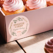 Baksteen en kookgerei ronde sticker