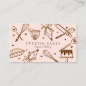 Baksteen en kookgerei visitekaartje (Voorkant)