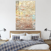 Baksteen Kunst Canvas Afdruk (Insitu (Slaapkamer))