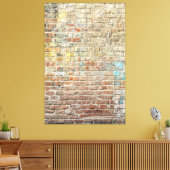 Baksteen Kunst Canvas Afdruk (Insitu (Woonkamer))
