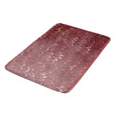 baksteen rood marmer print badmat (Gekanteld)