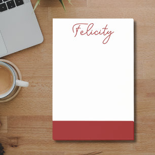 Baksteen Rood Schoon Naam Klassiek Professioneel Post-it® Notes