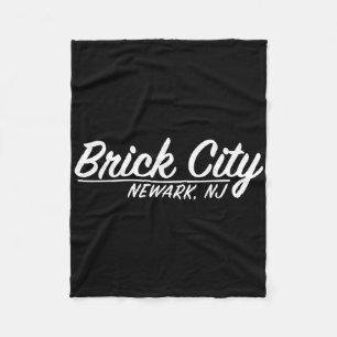 Baksteen Stad Newark Nj Stad New Jersey Thuisstad Fleece Deken