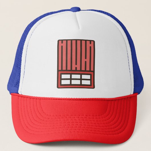 baksteen trucker pet (Voorkant)