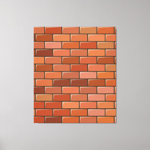 baksteenwand canvas afdruk