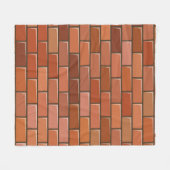 baksteenwand fleece deken (Voorkant (Horizontaal))