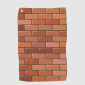 baksteenwand golfhanddoek (Voorkant)