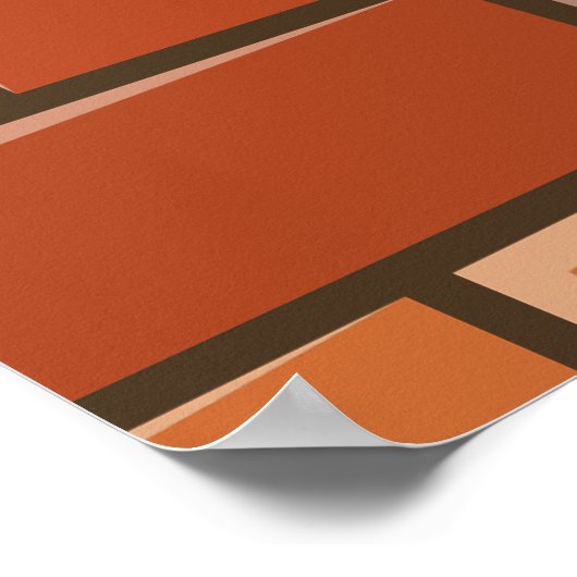 baksteenwand poster (Hoek)