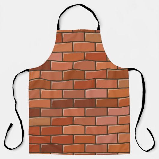 baksteenwand schort (Voorkant)