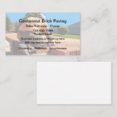 bakstenen bestratingscementconstructie visitekaartje (Voorkant / Achterkant)