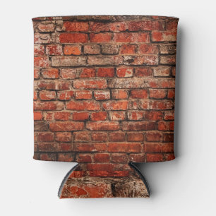 Bakstenen kunst, grunge gestructureerde achtergron blikjeskoeler