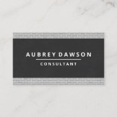 Bakstenen Muur Afwerking | Zwarte Textuur Visitekaartje (Voorkant)