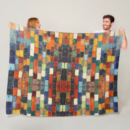 Bakstenen muur fleece deken