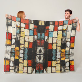 Bakstenen muur fleece deken