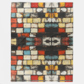 Bakstenen muur fleece deken (Voorkant)