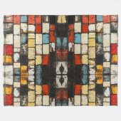 Bakstenen muur fleece deken (Voorkant (Horizontaal))