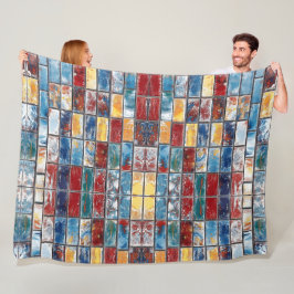 Bakstenen muur fleece deken