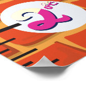 Bakstenen Muur Groeigrafiek Poster (Hoek)