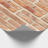 bakstenen muur hoge belichting cadeaupapier (Hoek)
