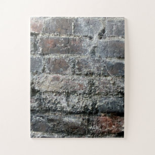 bakstenen muur legpuzzel
