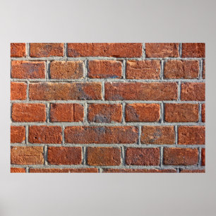Bakstenen muur metselwerk metselwerk poster