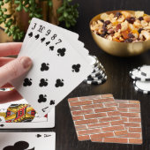Bakstenen Muur Pokerkaarten (Insitu)
