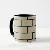Bakstenen Muur Textuur Mok (Voorkant links)