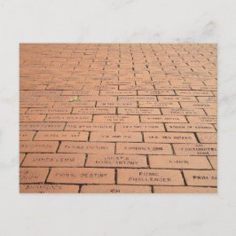 Bakstenen pad briefkaart