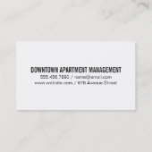 Bakstenen Visitekaartje (Achterkant)