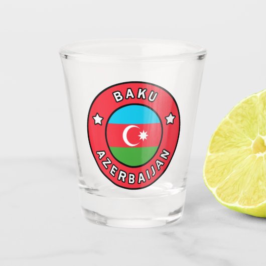 Baku-Azerbeidzjan Shot Glas (Voorkant)