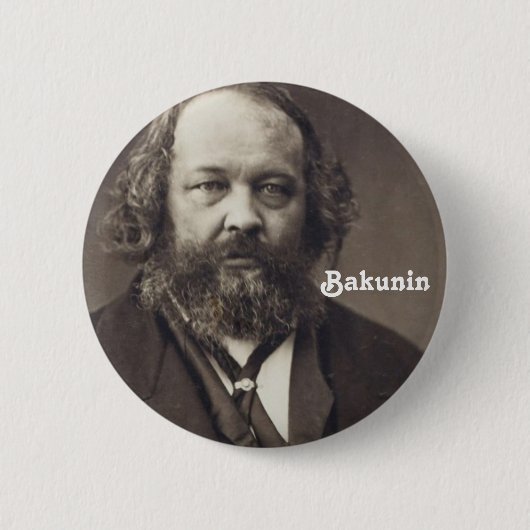 Bakunin 2-toets ronde button 5,7 cm (Voorkant)