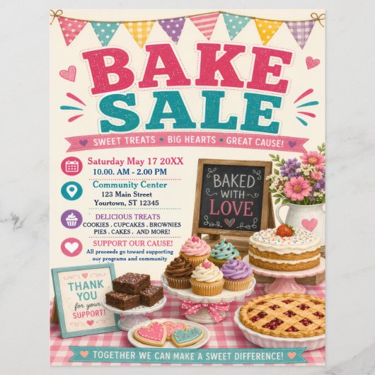 Bakverkoop Flyer (Voorkant)