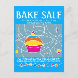 bakverkoop flyers briefkaart