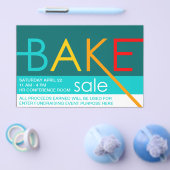 bakverkoop typografische flyers (Enkel)