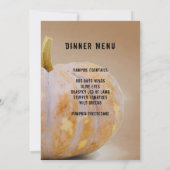 Bal Citrouille Halloween + Menu Invitation Sorcièr (Dos)