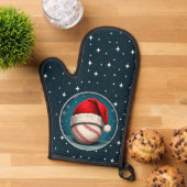 Bal de baseball avec Santa Hat Snowflakes (De haut en bas)